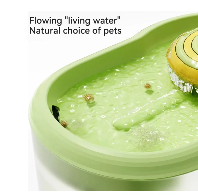 Fuente verde Para Mascotas